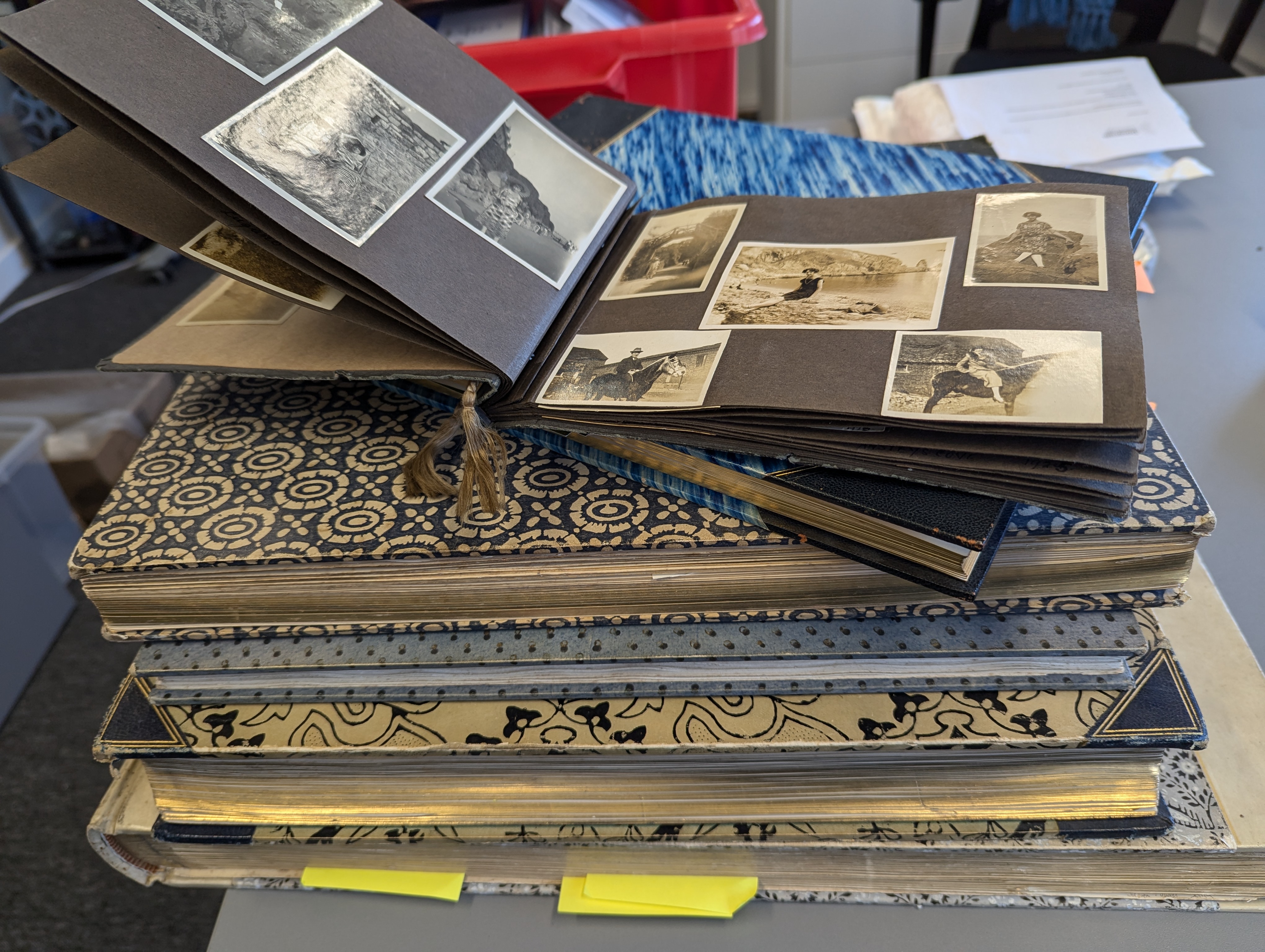 Careful handling of photographs and photo albums